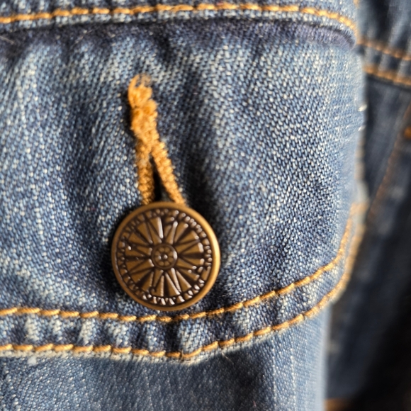 2 Pc Denim Jacket & Removable Faux Fur Liner Vest XL. - Picture 5 of 16